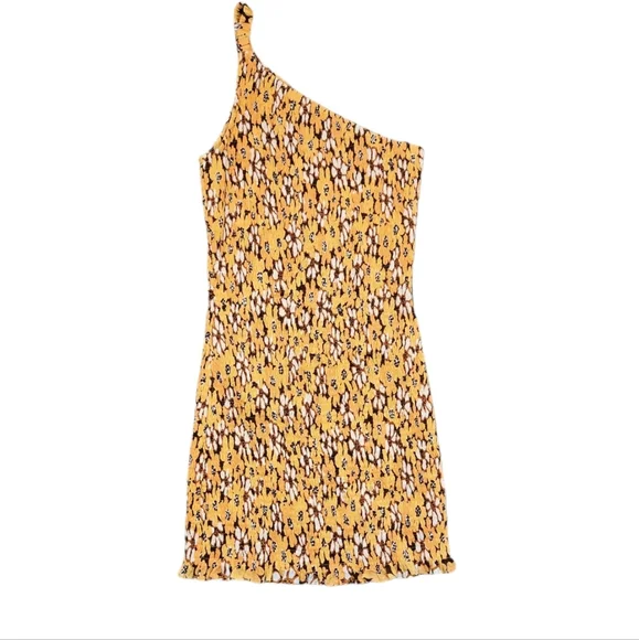 FAITHFULL THE BRAND TERRE MER MINI DRESS in LI RENI FLORAL PRINT ORANGE - Picture 7 of 11